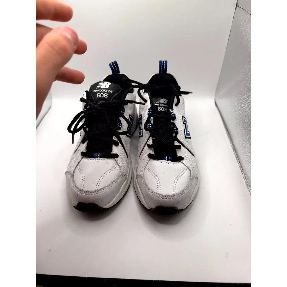 New Balance 608v5 MX608WR5 Mens 7 D Sneaker White Team Royal Leather Training